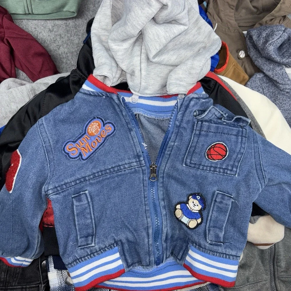 Boys Jackets Size 12M Lot Of 32 Mixed Nike Jordan Reebok Carters Toddler Coats